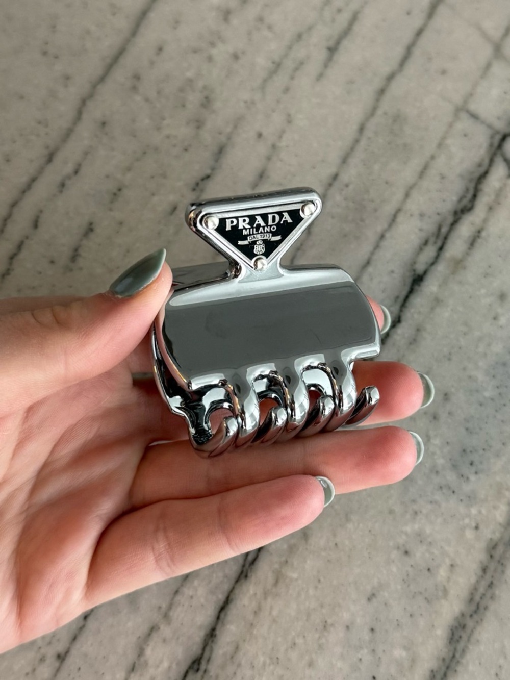 PRADA • Metal Hair Clip